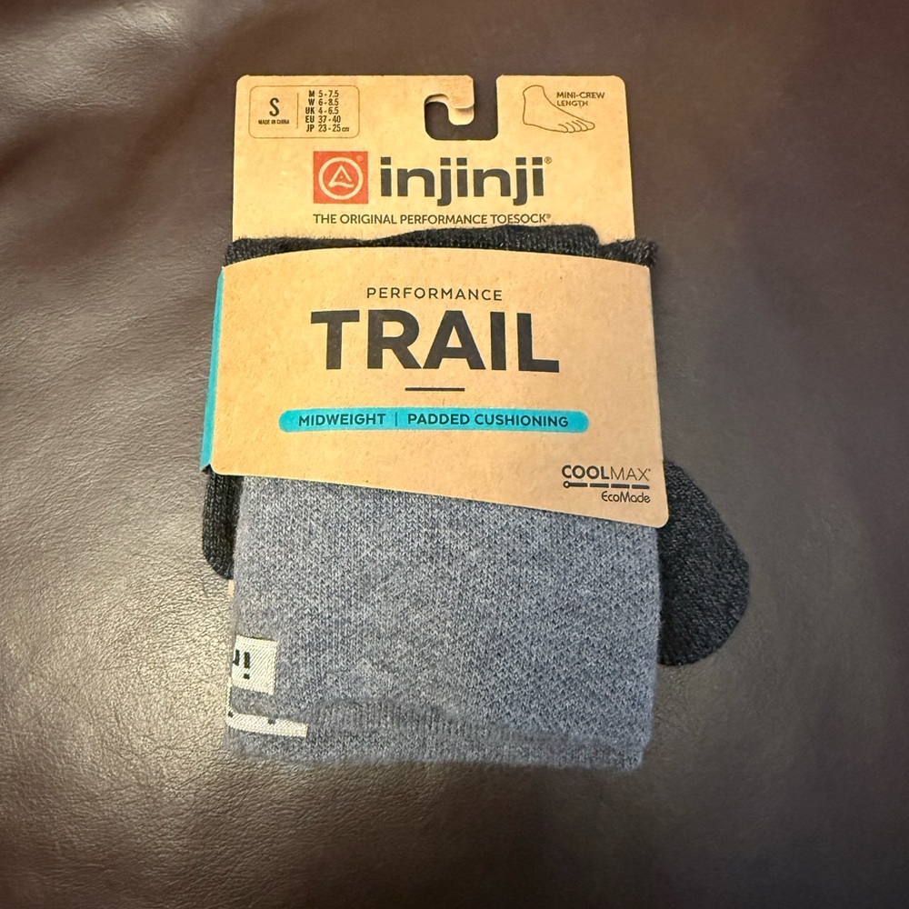 Injinji Trail Toesocks - Size Small - NEW